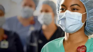Masked Health Care Workers