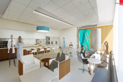 One of the staff lounges at The Taneja Center