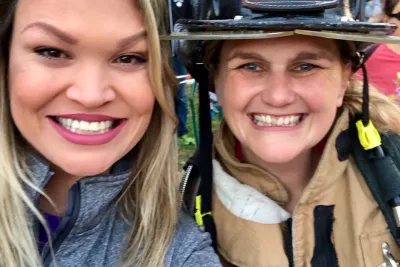 runners at AdventHealth Lady Track Shack 5k