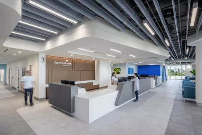 AdventHealth Care Pavilion Central Pasco AdventHealth Medical Group front desk.