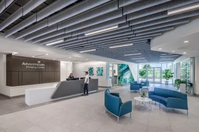 AdventHealth Imaging Center front desk in AdventHealth Care Pavilion Central Pasco.