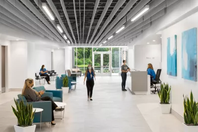 AdventHealth Care Pavilion New Tampa waiting room.