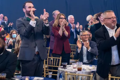 a photo of the audience at golden gala 40