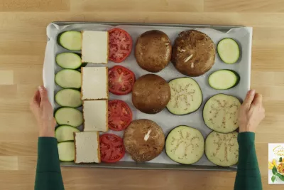 Portobello Eggplant Napoleon from Simply Healthy Cookbook