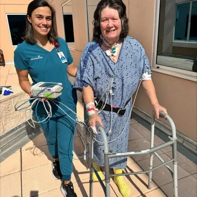 Palm Coast woman celebrates 65th birthday at AdventHealth after surviving two cardiac arrests