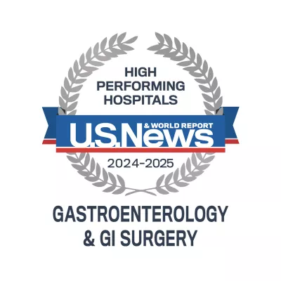 AdventHealth Orlando is recognized by U.S. News & World Report as a nationally rated leader in Gastroenterology & GI Surgery.