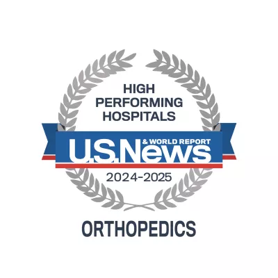 AdventHealth Orlando is recognized by U.S. News & World Report as the only nationally rated leader in orthopedics in Greater Orlando.