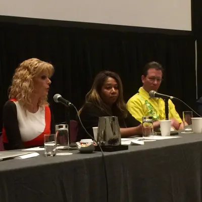 Dr. Sharona Ross speaking at the Multisociety Advanced Skills Training in Emergency Surgery Course