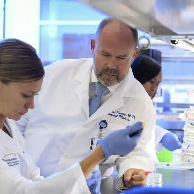 Richard Pratley, M.D. in TRI lab
