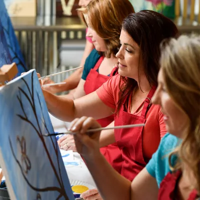 Women Take A Painting Class