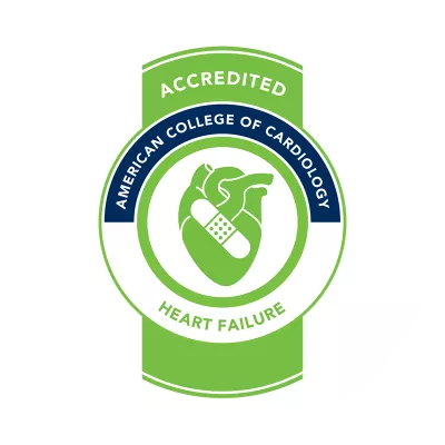AdventHealth is an accredited organization for Heart Failure by The American College of Cardiology