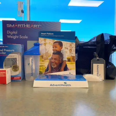 The heart care kits are used to monitor patients' progress after they are discharged from the hospital, with both English and Spanish versions being offered.