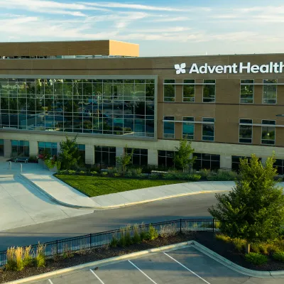 Exterior of AdventHealth South Overland Park.
