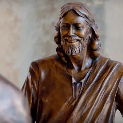 Bronze statue of Jesus Christ
