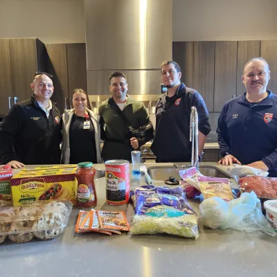 AHSM Emergency Department delivers food to Overland Park Fire Department