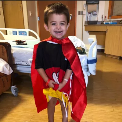 a photo of caleb in a cape