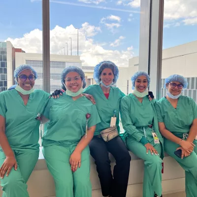 Dr. Ross and students