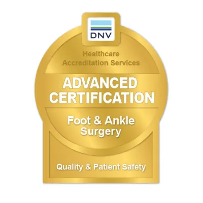 DNV Advanced Certification foot and ankle logo