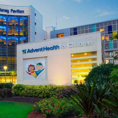 Exterior photo of the AdventHealth for Children Walt Disney Pavilion