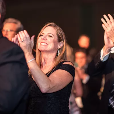 Attendees as the Golden Gala