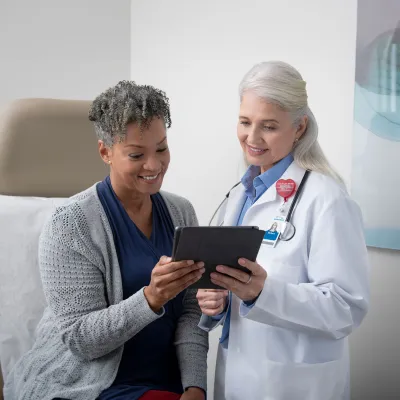 Doctor and woman patient