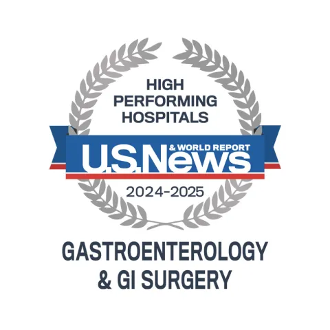 AdventHealth Orlando is recognized by U.S. News & World Report as a nationally rated leader in Gastroenterology & GI Surgery.