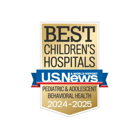 AdventHealth for Children is recognized by U.S. News & World Report as the best children's hospital for Pediatric Adolescent Behavioral Health.