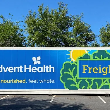 Freight farm at AdventHealth Celebration 