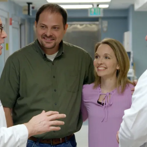 Portrait of the Moorings with doctors.