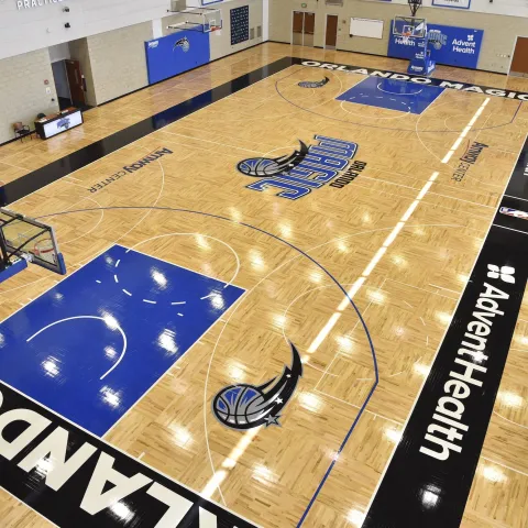 AdventHealth and Orlando Magic Practice Facility Court.