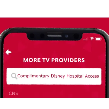 DisneyNOW steps for TV provider