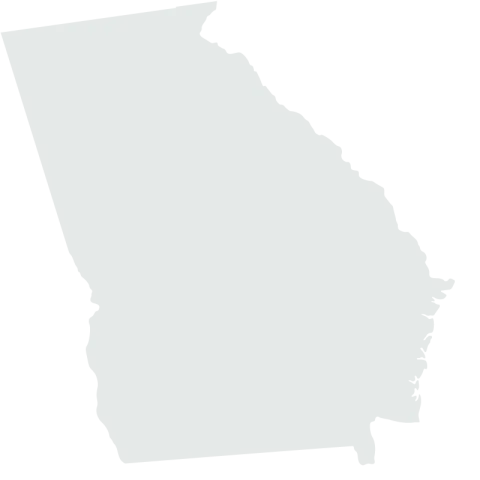 A Silhouette of the State of Georgia