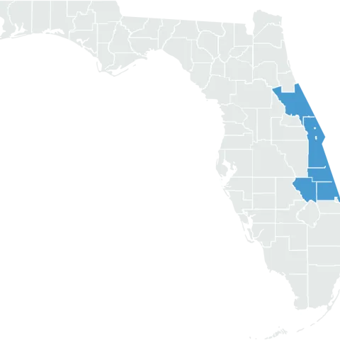 A Map of Daytona, Florida