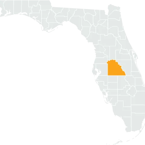 A Map of Lakeland, Florida
