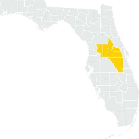 A Map of Orlando, Florida