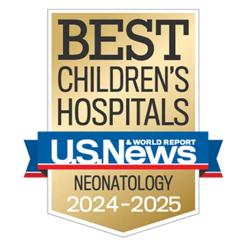Award: U.S. News & World Report - Best Children's Hospitals - Neonatology - 2024-2025