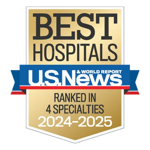 U.S. News Best Hospitals Award: Ranked in 4 Specialties 2024-2025