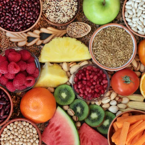 fruits vegetables beans