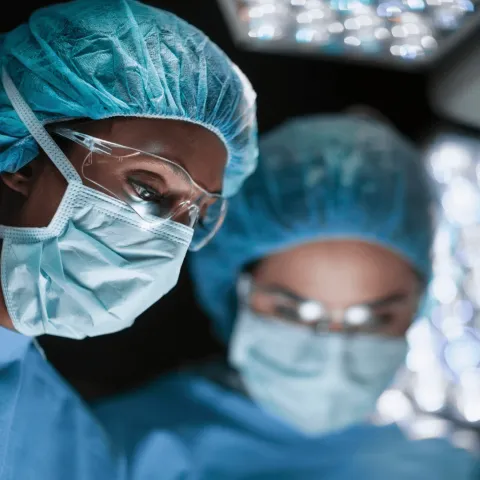 Plastic Surgeons performing an operation.