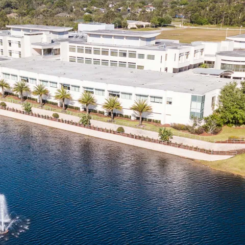 Sebring 2020 Aerial or AdventHealth Sebring Dusk