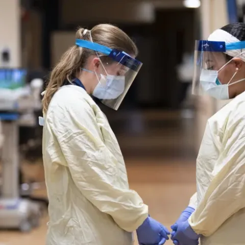 Nurses praying