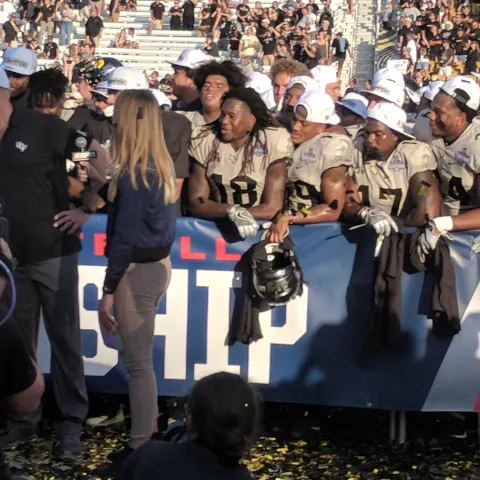 football game celebration