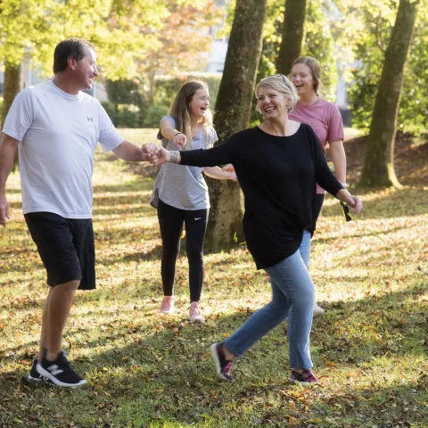 Suzanne Manley with her family
