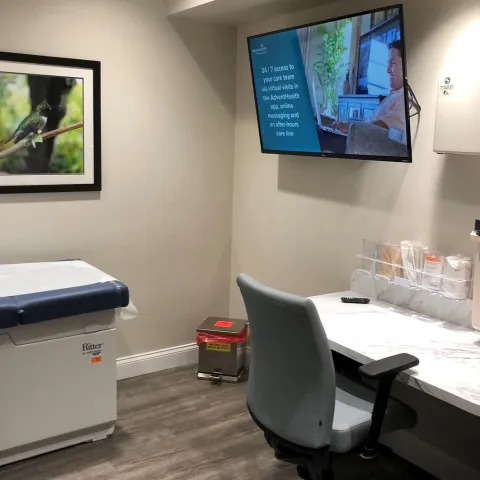 Interior of AdventHealth Primary Care+ at Winter Garden.