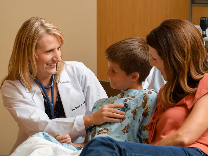 Dr. Susan Kelly with Patient