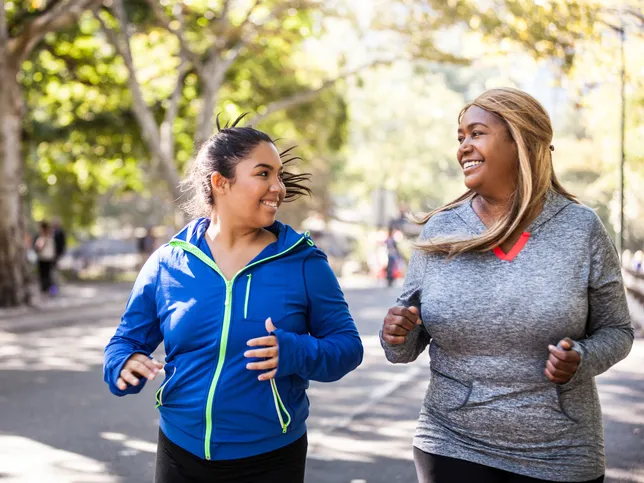 two women exercising