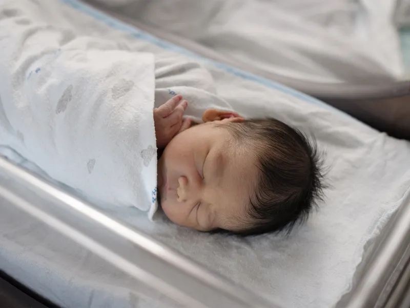 Newborn baby sleeping