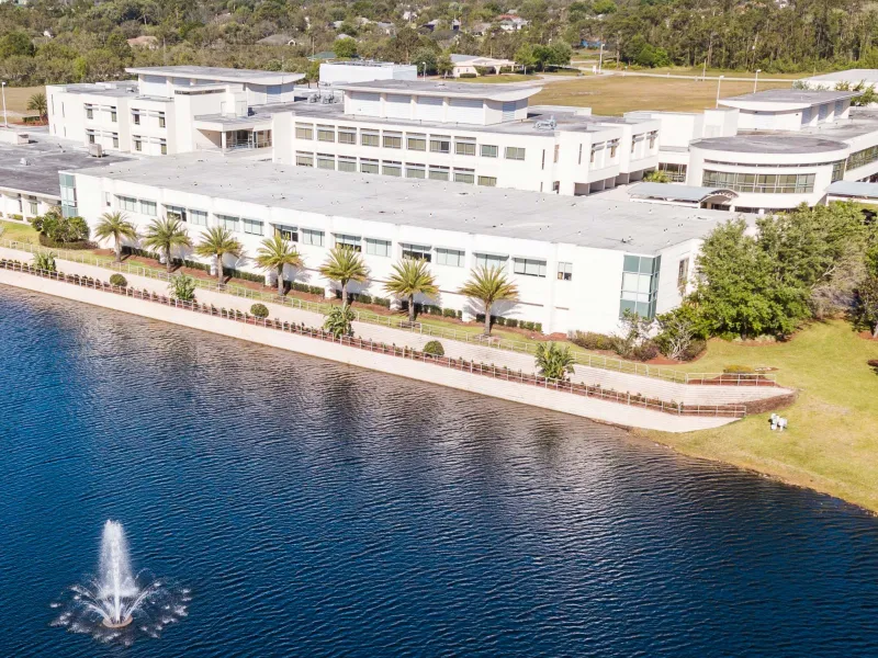 Sebring 2020 Aerial or AdventHealth Sebring Dusk