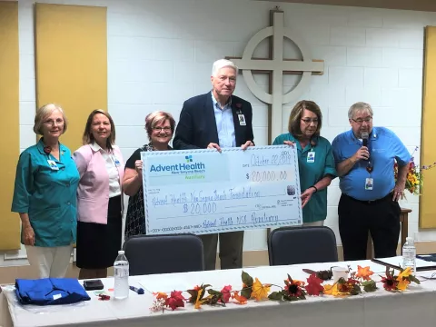 AdventHealth New Smyrna Beach Auxiliary Donates $20,000 Hospital Foundation