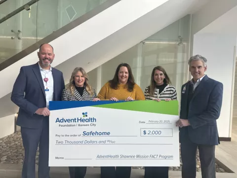 Safehome presented with $2,000 check